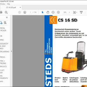 Still CS 16 SD HORIZONTAL ORDER PICKER TRUCK Spare Parts List Manual -  PDF DOWNLOAD