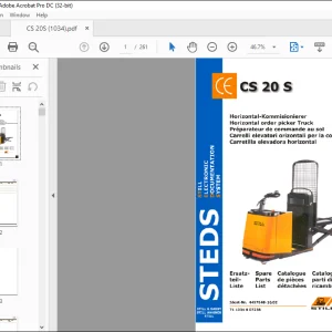 Still CS 20 S HORIZONTAL ORDER PICKER TRUCK Spare Parts List Manual - PDF DOWNLOAD