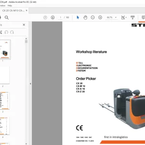 Still CX 20 CX-M 10 CX-S16 CX-Z 30 Order Picker Workshop Manual - PDF DOWNLOAD