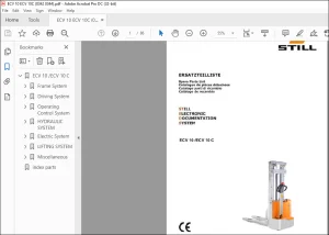 Still ECV 10 ECV 10C Spare Parts List Manual - PDF DOWNLOAD