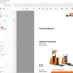 Still EK-X 2101 EK-X10 2101 Forklift Workshop Manual 8054427 - PDF DOWNLOAD