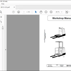 Still EK10 Workshop Manual 8054314 - PDF DOWNLOAD