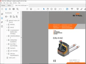 Still EXU H AC  Spare Parts List Manual - PDF DOWNLOAD