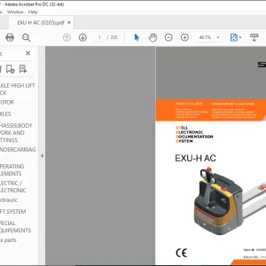 Still EXU H AC  Spare Parts List Manual - PDF DOWNLOAD