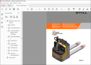 Still EXU H Spare Parts List Manual - PDF DOWNLOAD