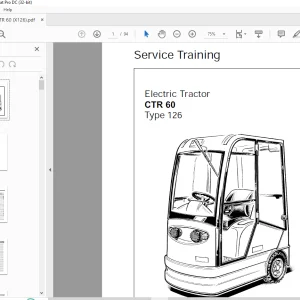 Still Electric Tractor CTR 60 Type 126 Service Training Manual (Section 5) - PDF DOWNLOAD