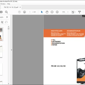 Still FM-SE 14 16 20 Spare Parts List Manual - PDF DOWNLOAD