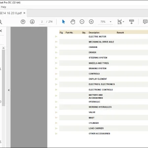Still FM-SE 14 16 20 Spare Parts List Manual  - PDF DOWNLOAD