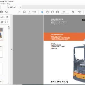 Still FM (Typ 447) Spare Parts List Manual 8054740 - PDF DOWNLOAD