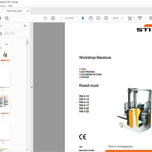 Still FM-X-10 FM-X-12 FM-X-14 FM-X-17 FM-X-20 FM-X-25 Reach Truck Workshop Manual - PDF DOWNLOAD