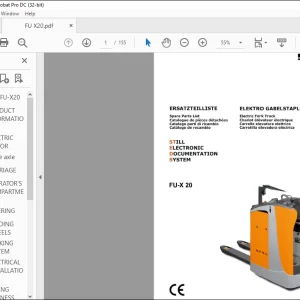 Still FU X20 Spare Parts List Manual - PDF DOWNLOAD