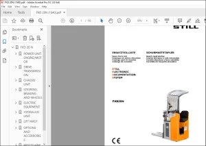Still FXD 20N  Spare Parts List Manual - PDF DOWNLOAD