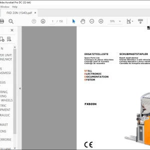 Still FXD 20N  Spare Parts List Manual - PDF DOWNLOAD