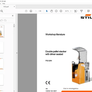 Still FXD20N Double pallet stacker with driver seated Workshop Manual 11648012111 - PDF DOWNLOAD