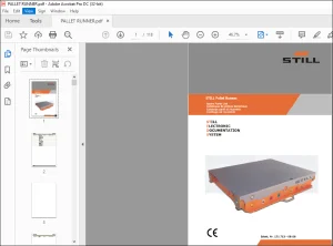 Still Pallet Runner Parts Catalog Manual - PDF DOWNLOAD