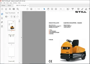 Still R 06-06 ELECTRIC TRACTOR Spare Parts List Manual - PDF DOWNLOAD