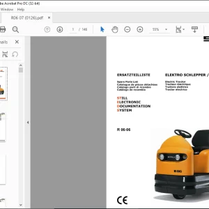 Still R 06-06 ELECTRIC TRACTOR Spare Parts List Manual - PDF DOWNLOAD