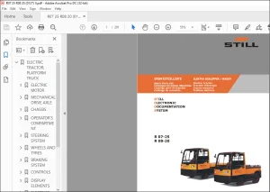 Still R 07-25 R 08-20 ELECTRIC TRACTOR PLATFORM TRUCK Spare Parts List Manual - PDF DOWNLOAD