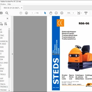 Still R06-06 Electric Tractor Spare Parts List Manual - PDF DOWNLOAD