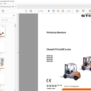 Still RX70-22 RX70-25 RX70-30 RX70-35 Diesel LPG Forklift Trucks Workshop Manual 171866 - PDF DOWNLOAD