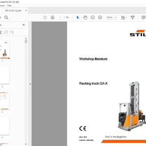 Still Racking Truck GX-X Forklift Workshop Manual 8054478 - PDF DOWNLOAD