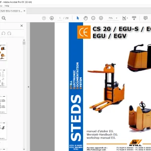 Still WAGNER CS 20  EGU-S EGD-S EGU EGV workshop manual  - PDF DOWNLOAD