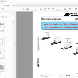 Still Wagner EK10 Workshop Manual W8054149 - PDF DOWNLOAD