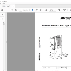 Still Wagner FM-I Type 451 Workshop Manual  - PDF DOWNLOAD