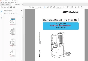 Still Wagner FM Type 447 Workshop Manual 8054226 - PDF DOWNLOAD