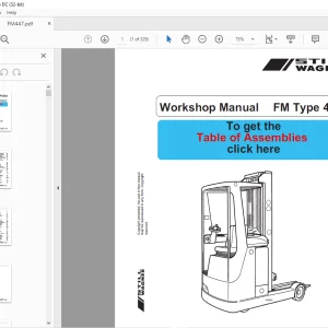 Still Wagner FM Type 447 Workshop Manual 8054226 - PDF DOWNLOAD