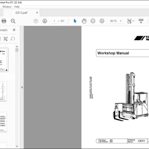 Still Wagner GX13 Workshop Manual 8054131  - PDF DOWNLOAD