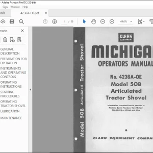 TCM 50B Articulated Tractor Shovel Operators Manual  - PDF DOWNLOAD