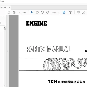 TCM 6BBI 6BDI 6BDIT Isuzu Parts Manual 6BB1D - PDF DOWNLOAD