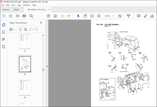 TCM 6D24-TL Diesel Engine Parts Catalogue Manual PE-6D24-TLE - PDF ...