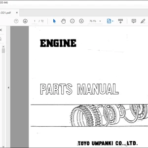TCM 6RB1 Isuzu Engine Parts Manual 6RB1A - PDF DOWNLOAD