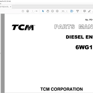 TCM 6WGITQC Isuzu Diesel Engine Parts Manual PE-6WGITQCA - PDF DOWNLOAD