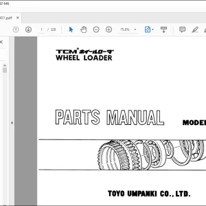 TCM 815-2 820-2 Wheel Loader Parts Manual PW-632G - PDF DOWNLOAD