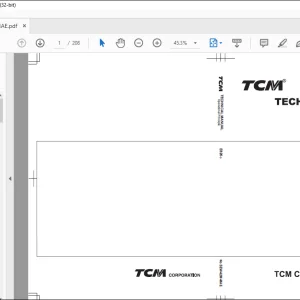 TCM 820-3 Wheel Loader Technical Manual SEW-62M-MAE - PDF DOWNLOAD