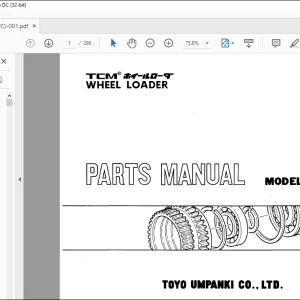 TCM 830-2 Wheel Loader Parts Manual 638-2A - PDF DOWNLOAD
