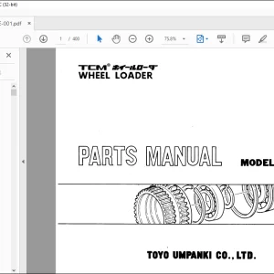 TCM 835-2 Wheel Loader Parts Manual PW-643E - PDF DOWNLOAD