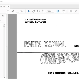 TCM 835 Wheel Loader Parts Manual 643B - PDF DOWNLOAD