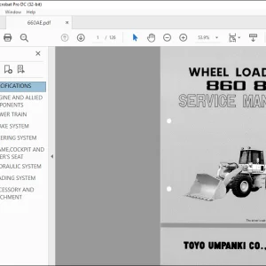 TCM 860 870 Wheel Loader Service Manual - PDF DOWNLOAD