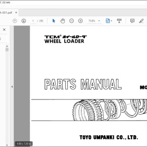 TCM 866 Wheel Loader Parts Manual PW-668A - PDF DOWNLOAD