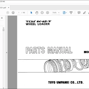 TCM 890 Wheel Loader Parts Manual 690A - PDF DOWNLOAD