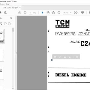 TCM C240 Isuzu Diesel Engine Parts Manual 74B-C240 - PDF DOWNLOAD