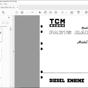 TCM D500 Isuzu Diesel Engine Parts Manual ESB-D500 - PDF DOWNLOAD