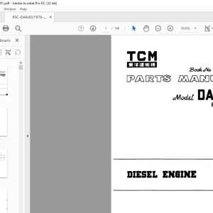 TCM DA640 Isuzu Diesel Engine Parts Manual ESC-DA640 - PDF DOWNLOAD