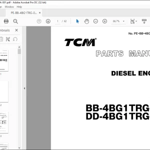 TCM DIESEL ENGINE BB-4BGITRG-02 DD-4BGITRG-03 Isuzu PARTS MANUAL - PDF DOWNLOAD