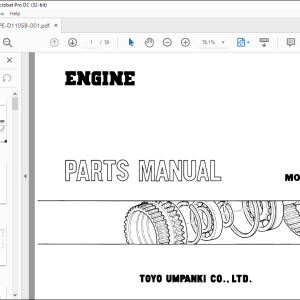 TCM ENGINE MODEL D1105 KUBOTA PARTS MANUAL D1105B - PDF DOWNLOAD ...