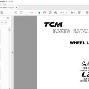 TCM L27 L27-3 Wheel Loader Parts Manual PW-655G - PDF DOWNLOAD